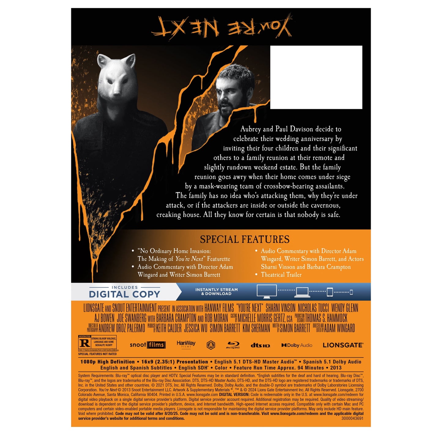 You're Next - Limited Edition Steelbook (Blu-ray + Digital)