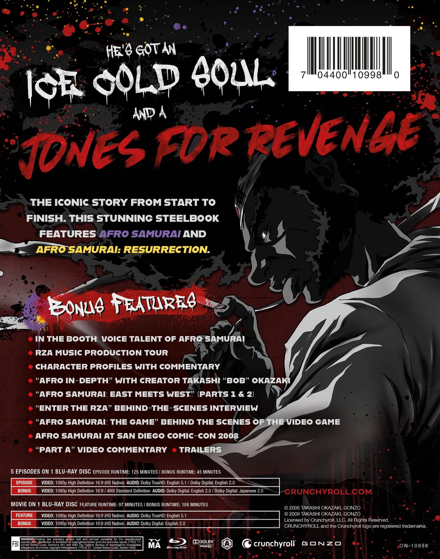 Afro Samurai: The Complete Series + Movie - Limited Edition Steelbook (Blu-ray)