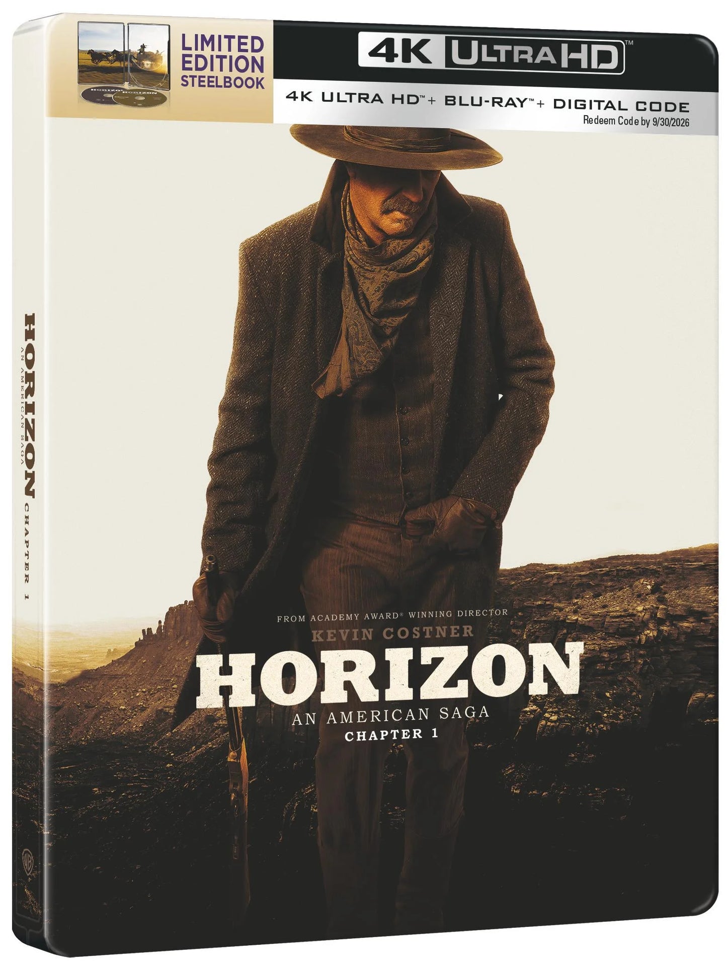 Horizon: An American Saga Chapter 1 (Steelbook 4K Ultra HD + Blu-ray + Digital)