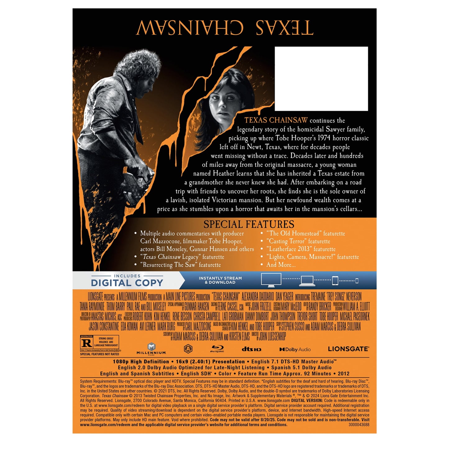 Texas Chainsaw - Limited Edition Steelbook (Blu-ray + Digital)
