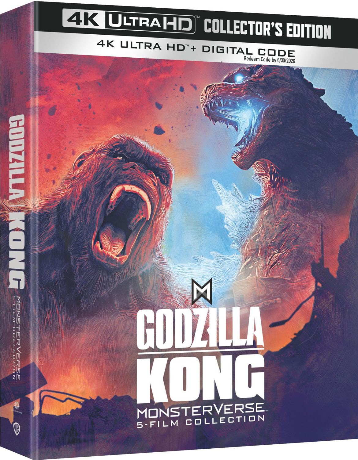 Godzilla/Kong Monsterverse 5-Film Collector's Edition (4K Ultra HD + Digital)