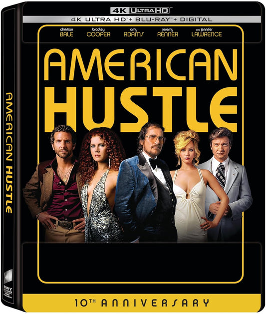 American Hustle - 10th Anniversary SteelBook (4K Ultra HD + Blu-ray + Digital)