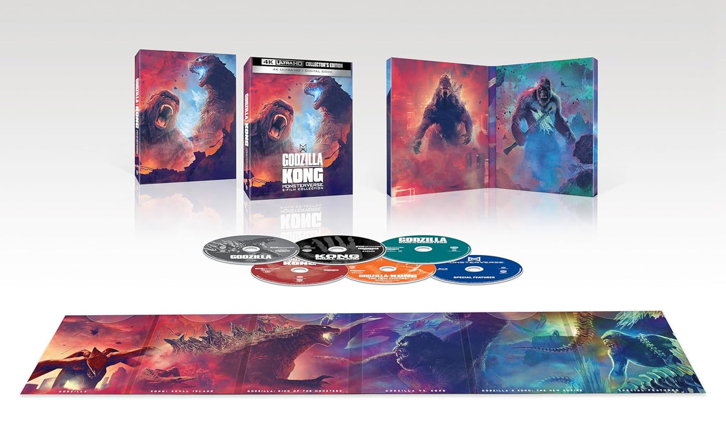 Godzilla/Kong Monsterverse 5-Film Collector's Edition (4K Ultra HD + Digital)