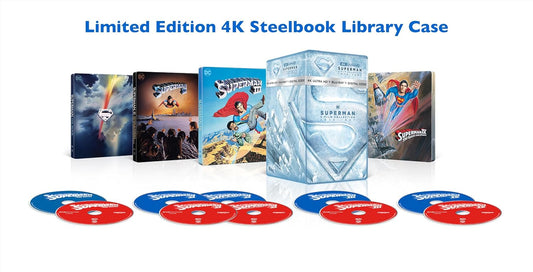 Superman 5-Film Collection - Limited Edition Steelbooks (4K UHD+ Blu-ray + Digital)