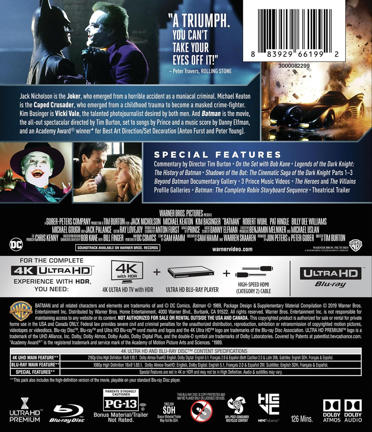 Batman (1989) (4K Ultra HD)