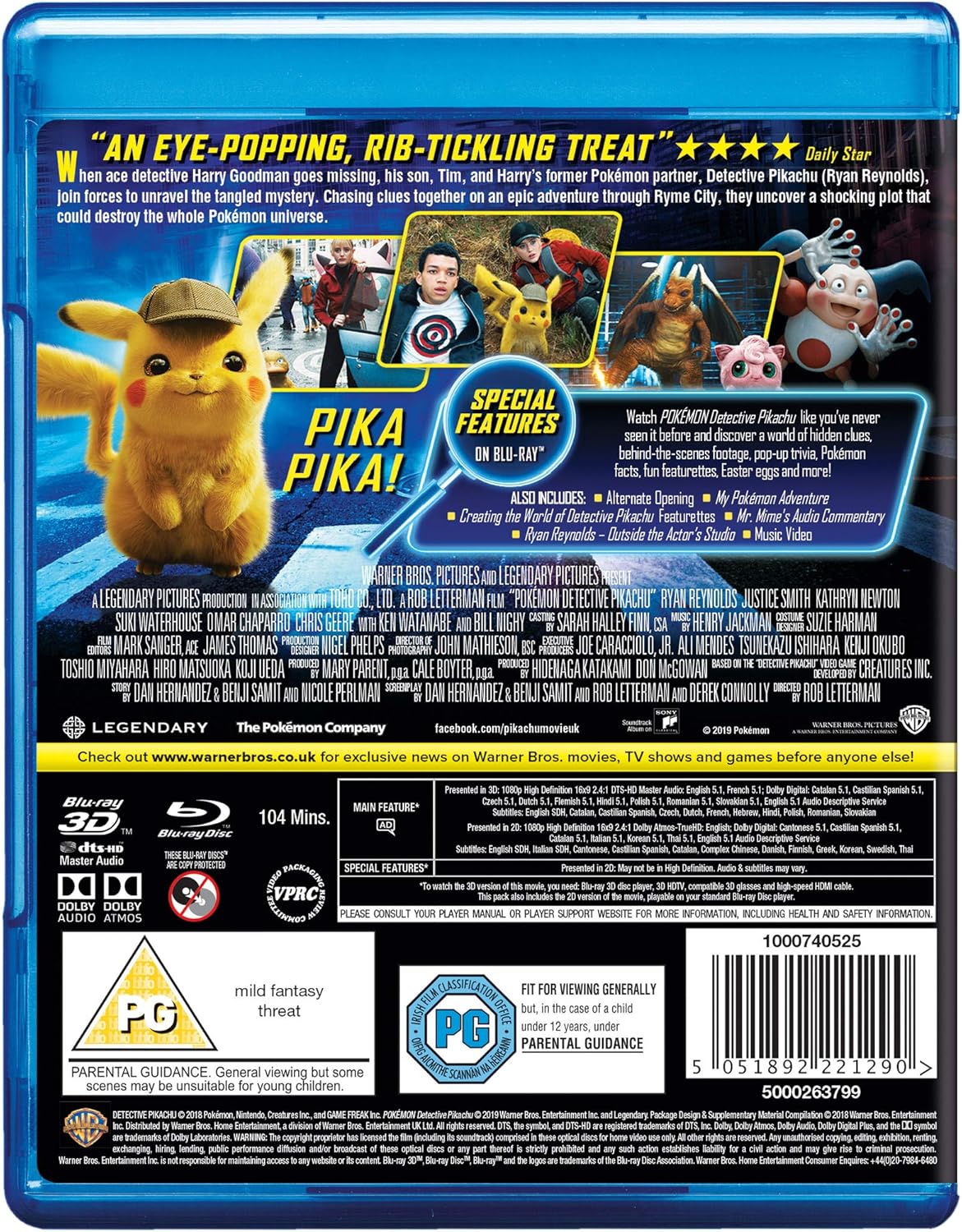 Pokémon: Detective Pikachu (Blu-ray)