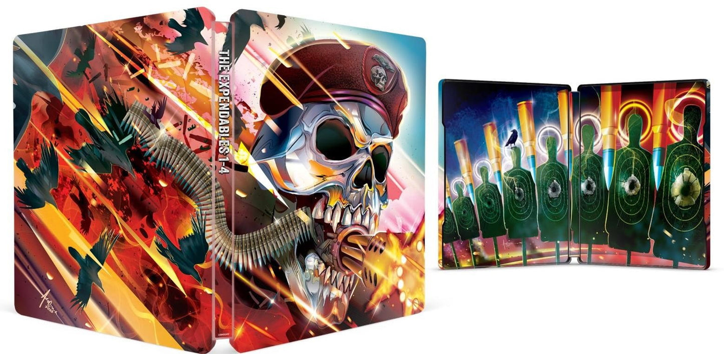 Expendables 1-4 Collection - Steelbook (4K Ultra HD + Blu-Ray + Digital)