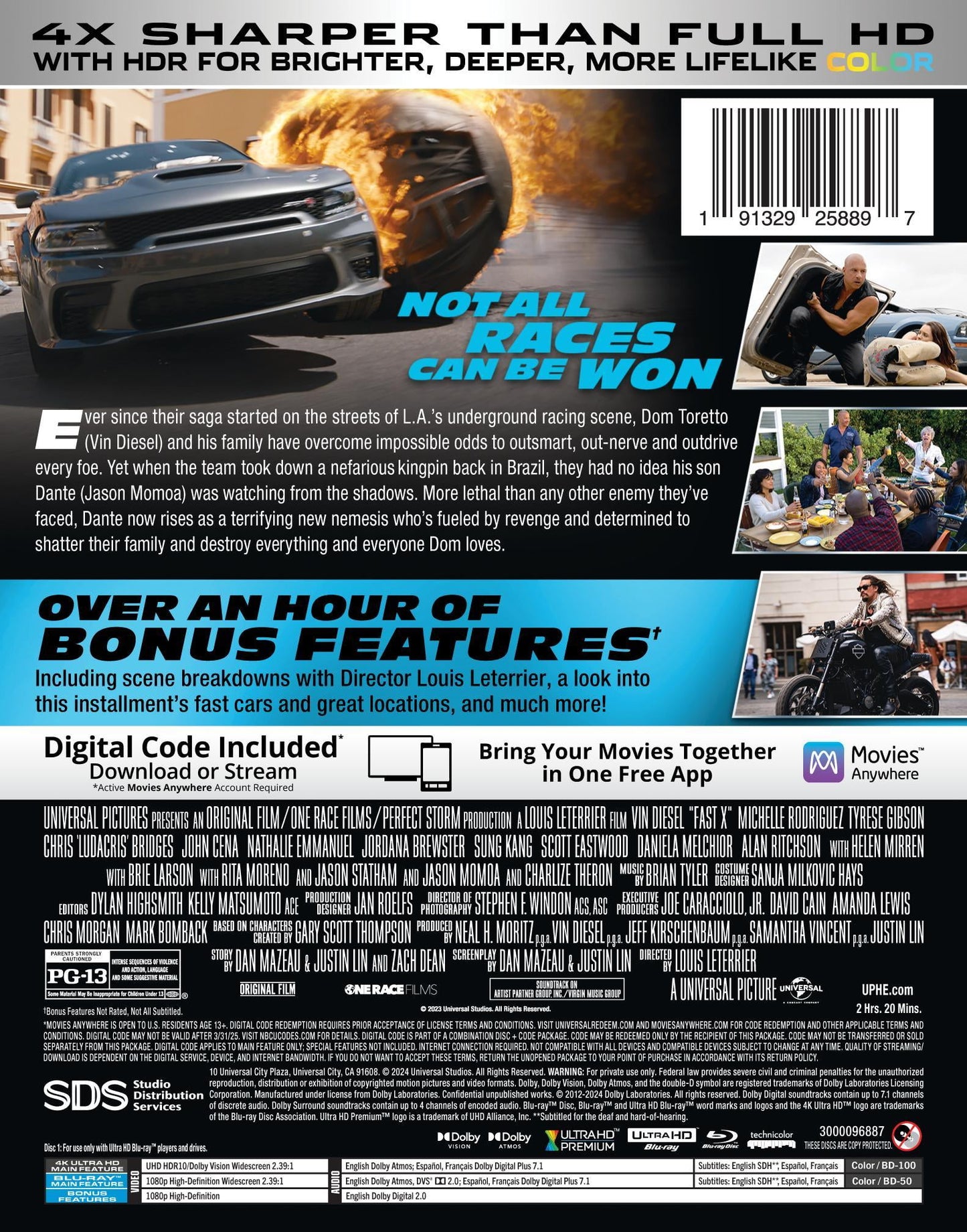 Fast X (2023) Steelbook (4K Ultra HD + Blu-ray + Digital)