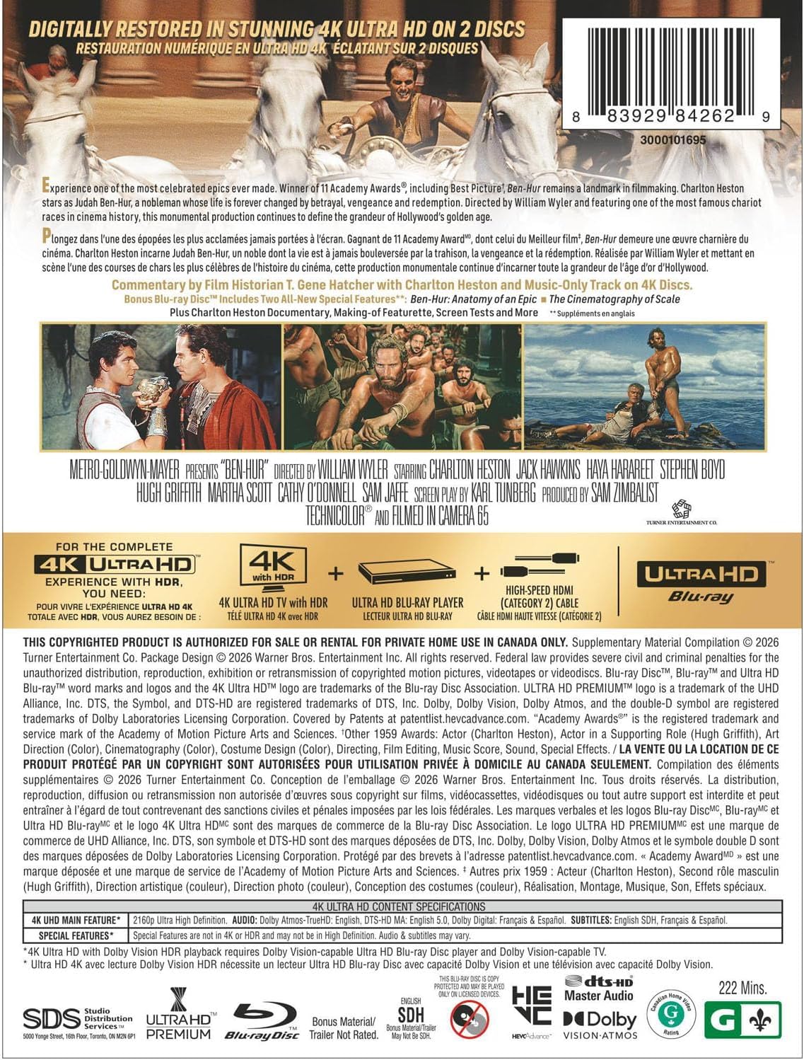 Ben-Hur - Limited Edition Steelbook (4K Ultra HD + Blu-ray)