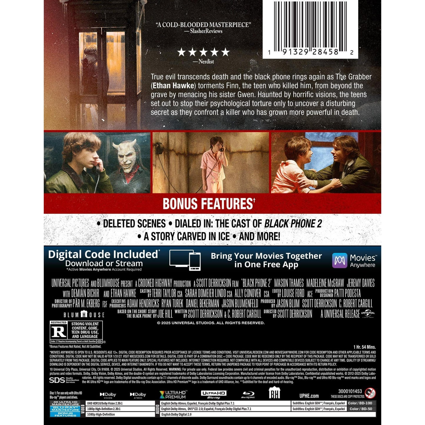 Black Phone 2 - Limited Edition Steelbook (4K Ultra HD + Blu-ray + Digital Copy)