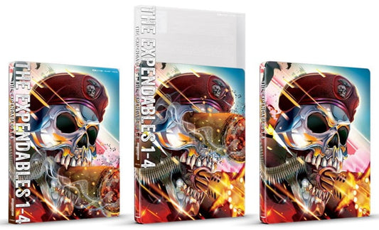 Expendables 1-4 Collection - Steelbook (4K Ultra HD + Blu-Ray + Digital)
