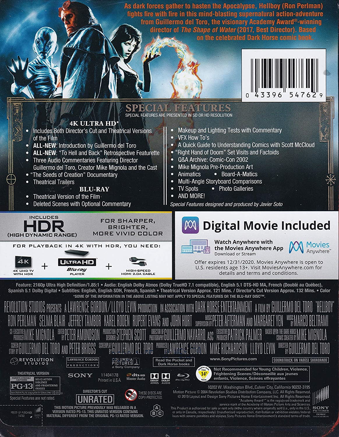 Hellboy - Steelbook Edition (4K Ultra HD + Blu-ray + Digital)