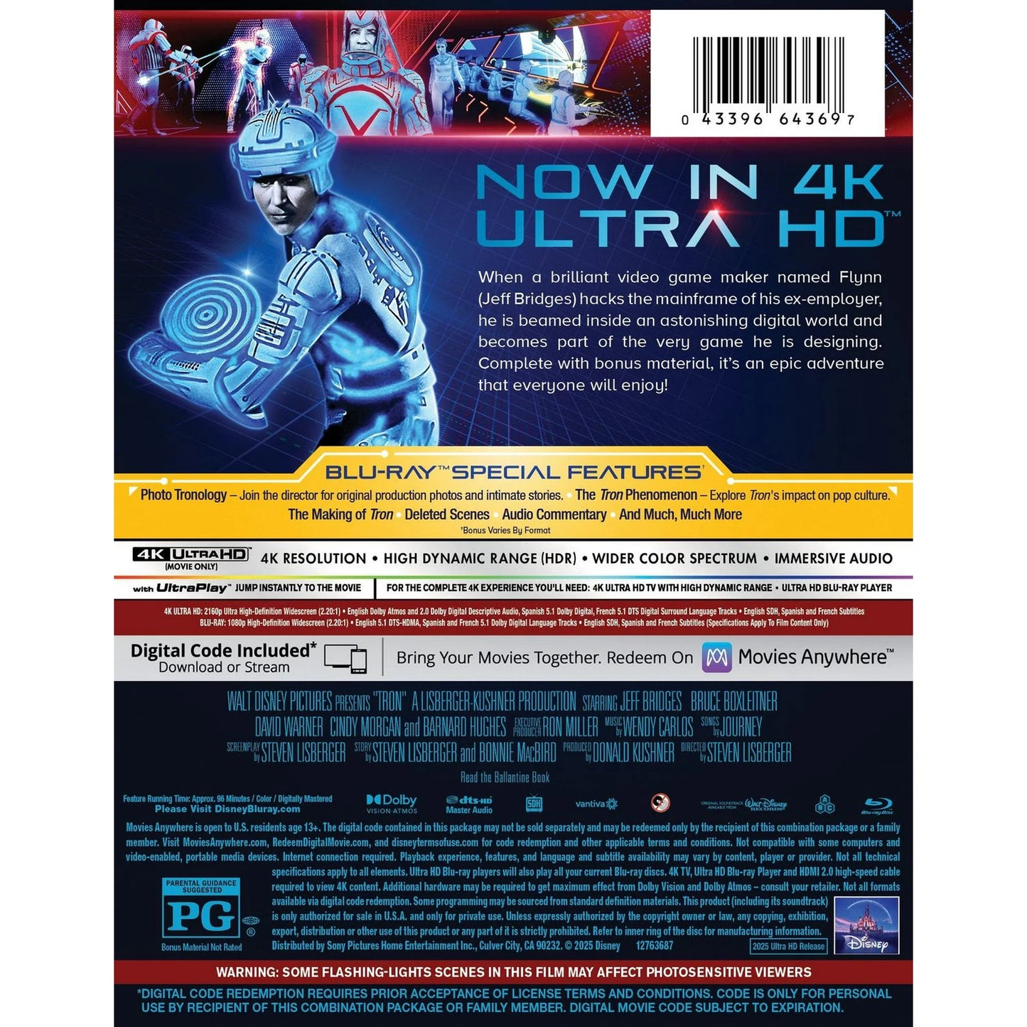 Tron - Limited Edition Steelbook (4K UHD + Blu-ray + Digital)