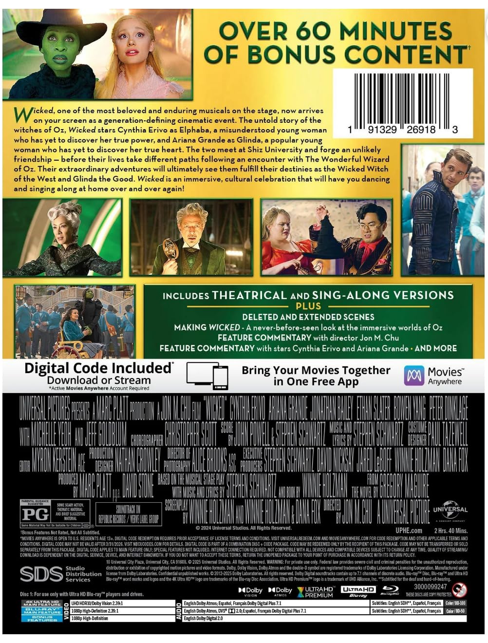 Wicked: For Good - Limited Edition Steelbook (4K Ultra HD + Blu-ray + Digital)