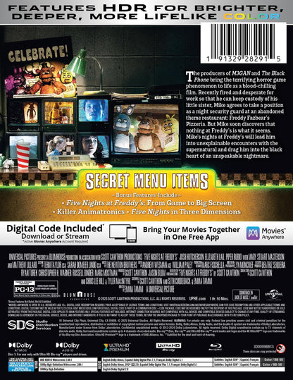 Five Nights at Freddy's - Limited Edition Steelbook (4K Ultra HD + Blu-ray + Digital) - Used