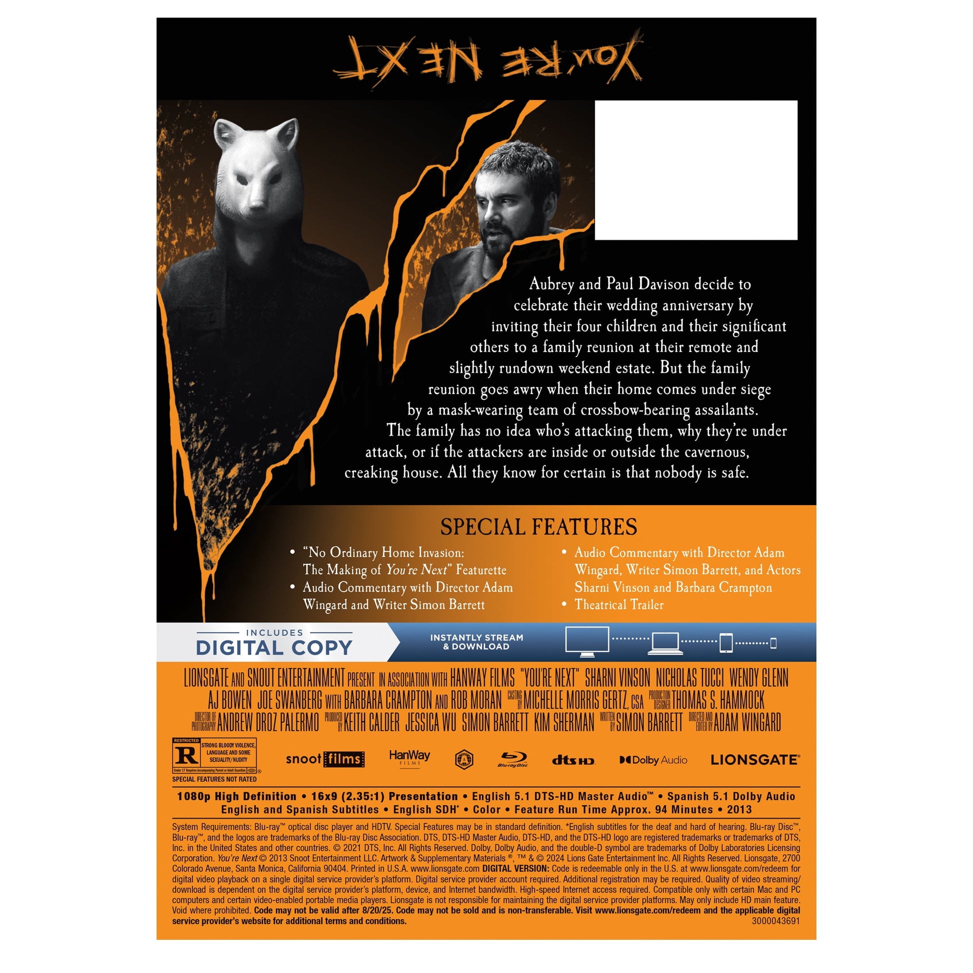 You're Next - Limited Edition Steelbook (Blu-ray + Digital)