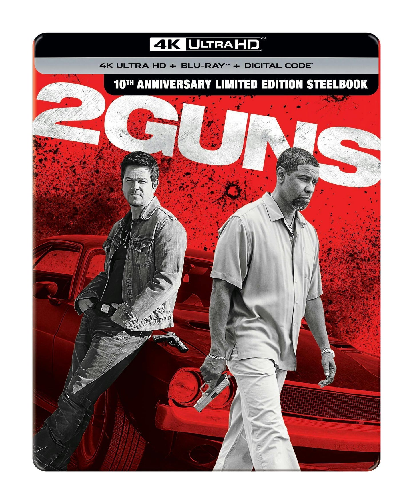 2 Guns - 10th Anniversary Limited Edition Steelbook (4K Ultra HD + Blu-ray + Digital)