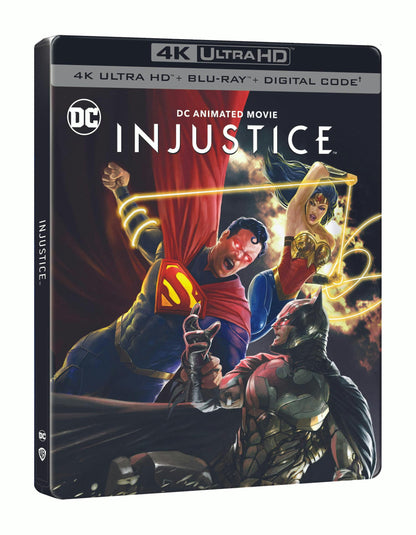 Injustice - Limited Edition Steelbook (4K Ultra HD + Blu ray + Digital)