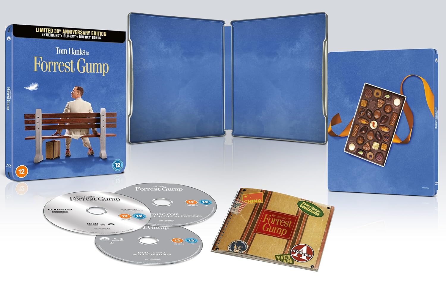 Forrest Gump 30th Anniversary - Limited Edition Steelbook (4K Ultra HD + Blu-ray + 2 CD’s + Digital)