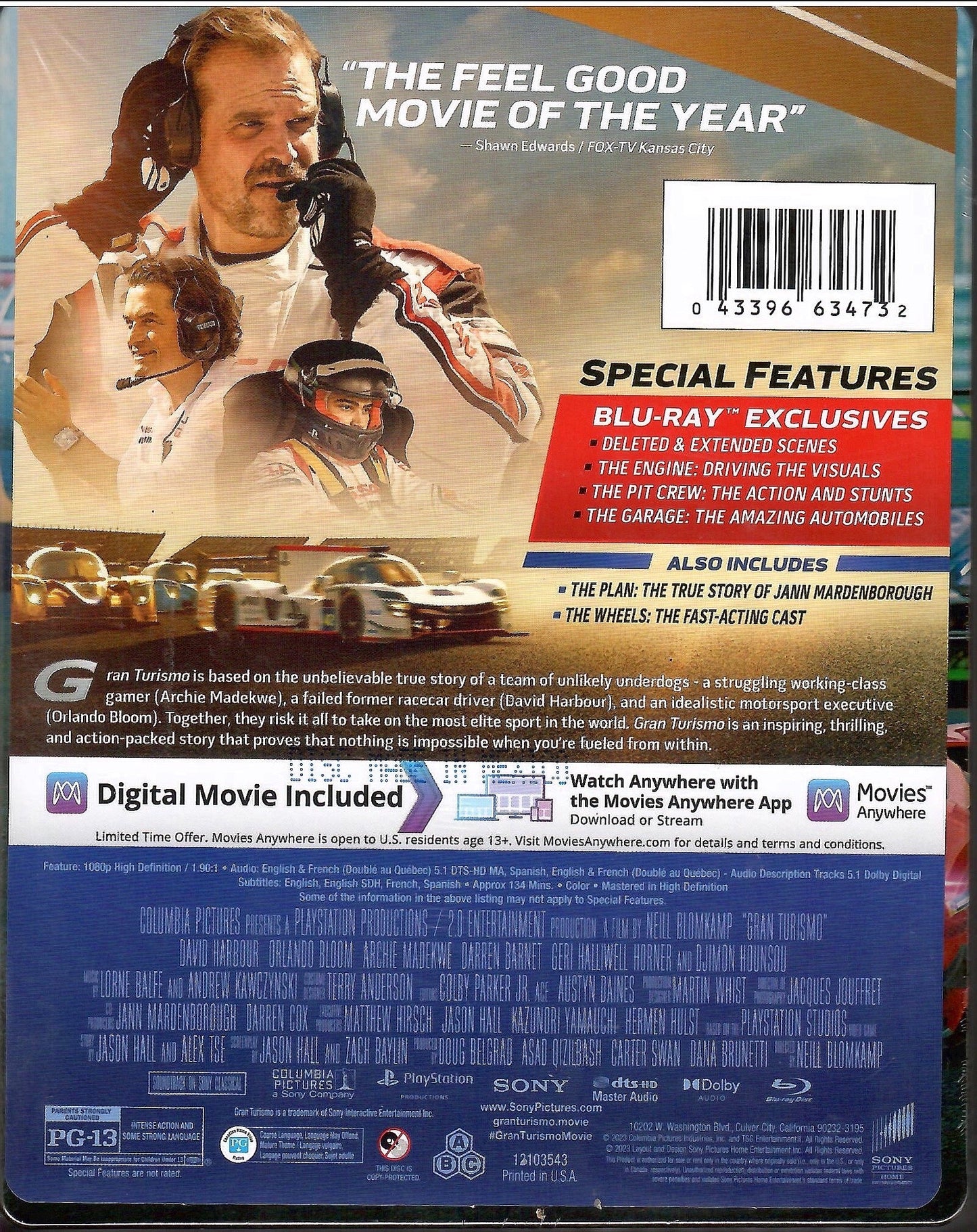 Gran Turismo - Limited Edition Steelbook (Blu-ray + Digital)