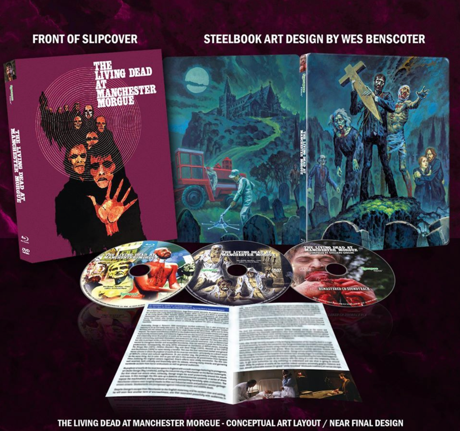 The Living Dead at Manchester Morgue (aka Let Sleeping Corpses Lie) Limited Edition Steelbook (Blu-ray + DVD + CD)