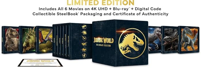 Jurassic World Ultimate Collection - Limited Edition Steelbook (4K Ultra HD + Blu-ray + Digital)-1