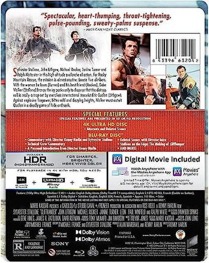 Cliffhanger - 30th Anniversary Limited Edition Steelbook (4K Ultra HD + Blu-ray + Digital)