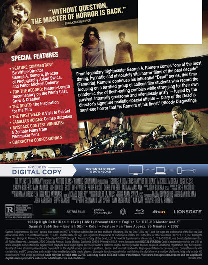 Diary of the Dead - Limited Edition Steelbook (Blu-ray + Digital)