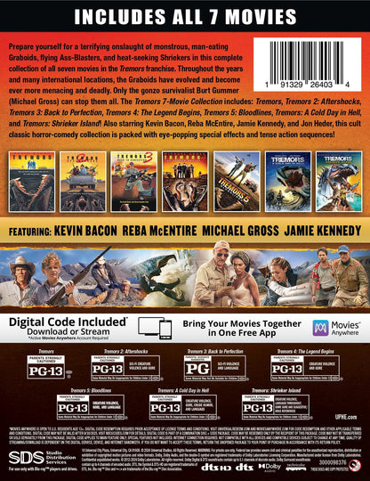 Tremors 7-Film Collection - Limited Edition Steelbook (Blu-ray + Digital)