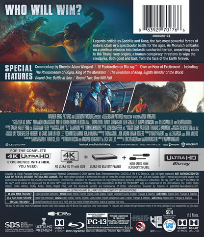 Godzilla vs. Kong - Limited Edition Steelbook (4K Ultra HD + Blu-ray + Digital)