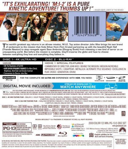 Mission: Impossible 2 (4K UHD + Blu-ray + Digital)