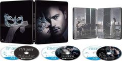 Fifty Shades Trilogy - Unrated Limited Edition Steelbook [4K Ultra HD + Blu-ray + Digital]-1