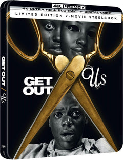Get Out / Us Double Feature - Limited Edition Steelbook [4K Ultra HD + Blu-ray + Digital]-1