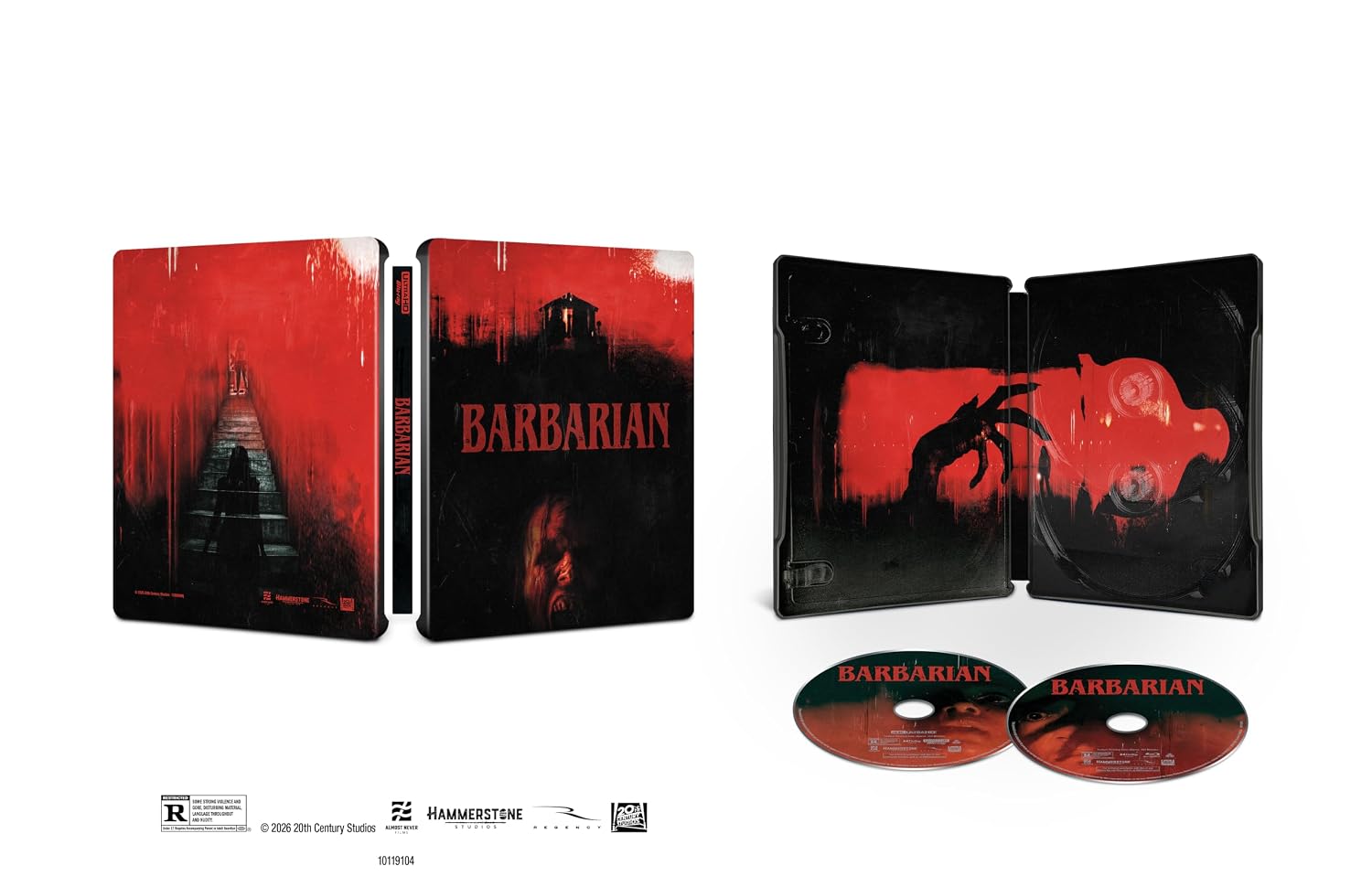 Barbarian - Limited Edition Steelbook (4K Ultra HD + Blu-ray + Digital)