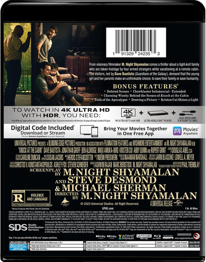 Knock at the Cabin (4K Ultra HD + Blu-ray + Digital Copy)