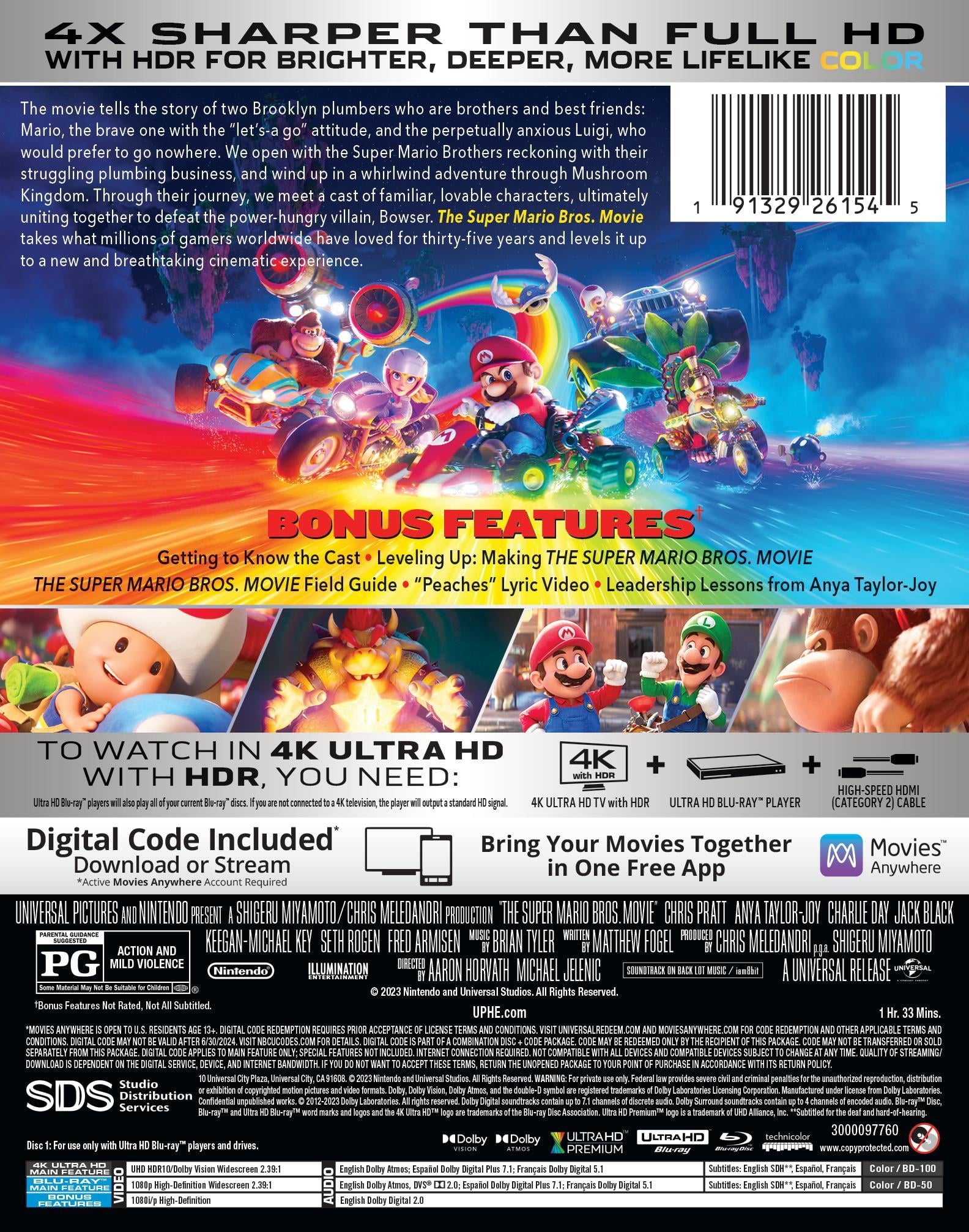 The Super Mario Bros - Limited Edition Steelbook (4K Ultra HD + Blu-ray + Digital)