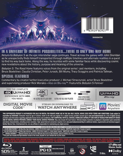 Babylon 5: The Road Home (4K UHD + Blu-ray + Digital Code)