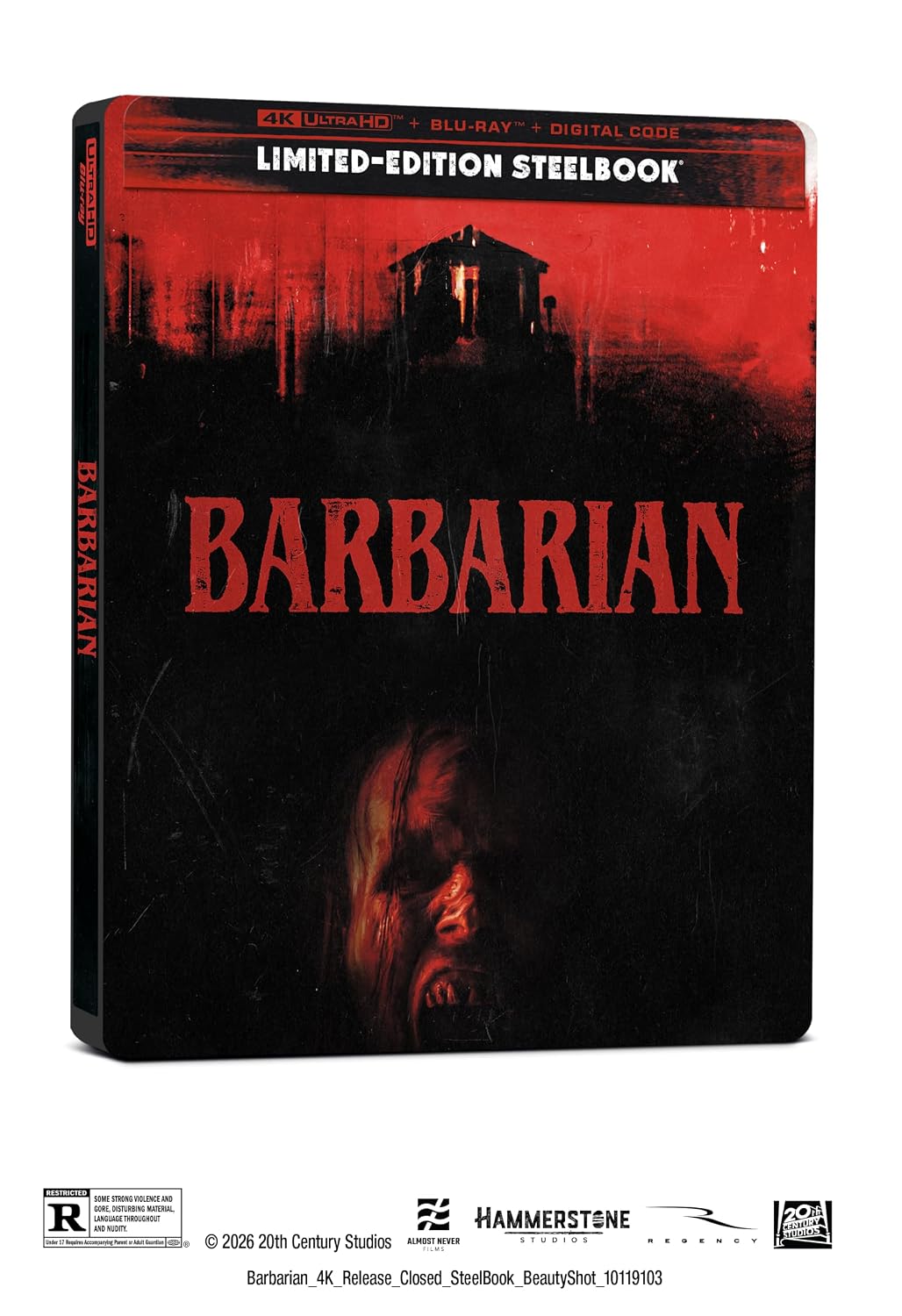 Barbarian - Limited Edition Steelbook (4K Ultra HD + Blu-ray + Digital)