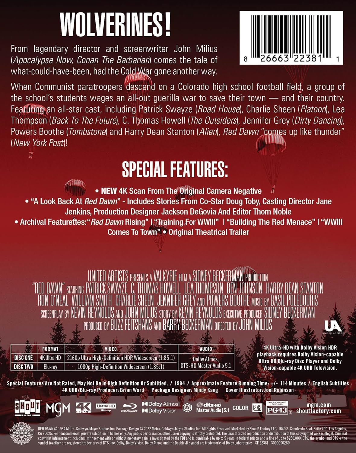 Red Dawn (1984) - Limited Edition Steelbook [4K UHD + Blu-ray]
