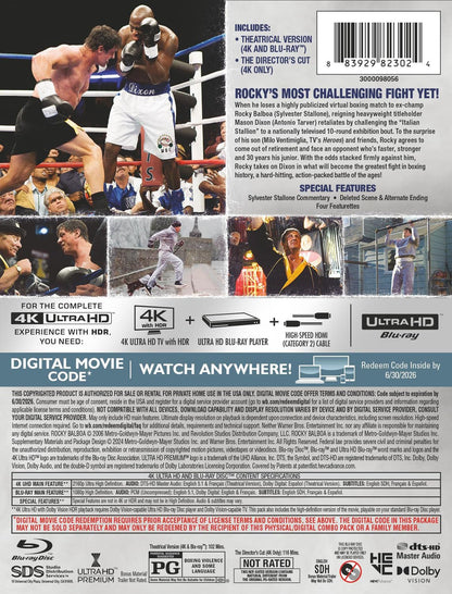 Rocky Balboa - Steelbook (Theatrical & Director's Cut) [4K Ultra HD + Blu-Ray + Digital]