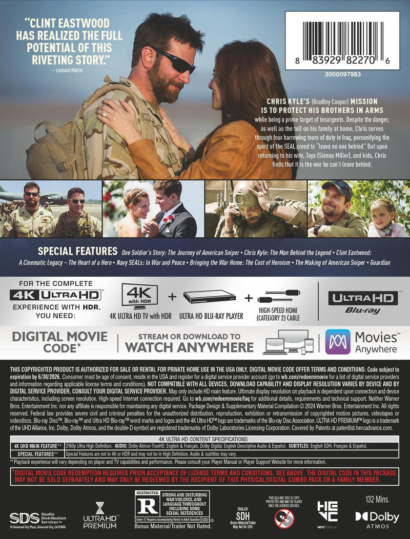 American Sniper Steelbook (4K Ultra HD + Digital)-3