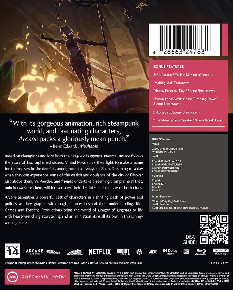 Arcane: League of Legends - Season One Limited Edition Steelbook [4K UHD]-3