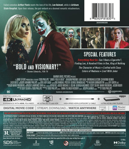 Joker: Folie A Deux (4K Ultra HD + Digital)