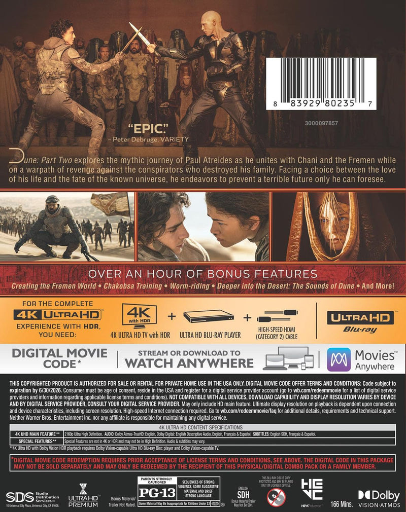Dune: Part Two (4K Ultra HD + Digital)-2