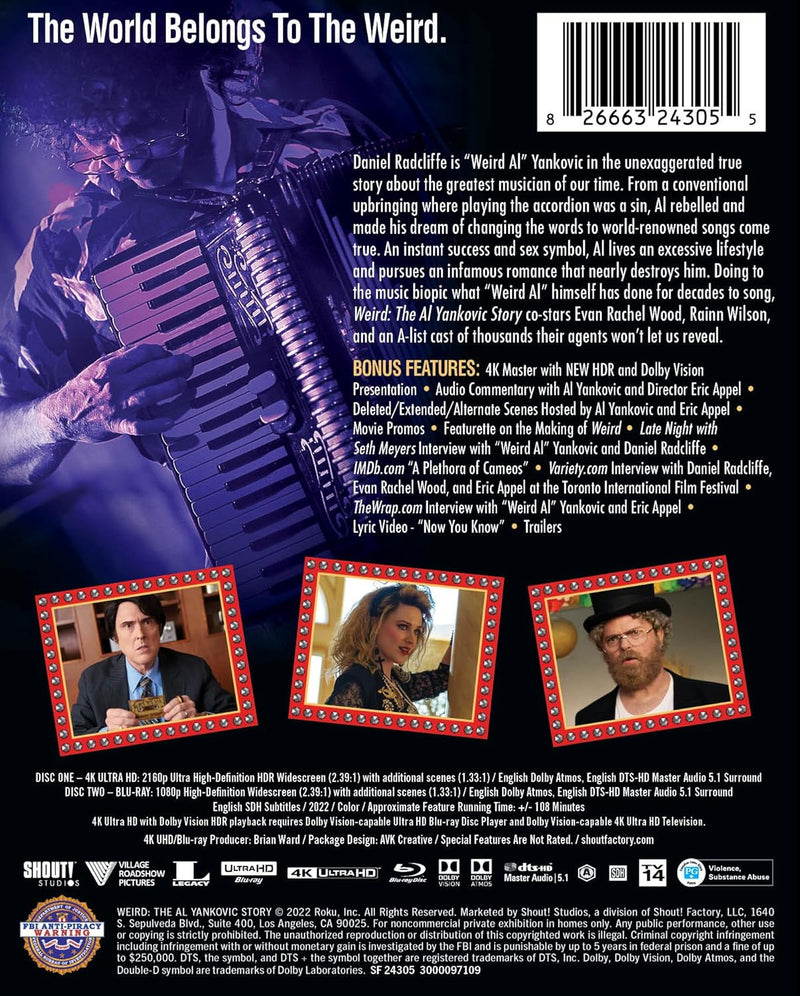 Weird: The Al Yankovic Story - Limited Edition Steelbook [4K Ultra HD + Blu-ray]-2