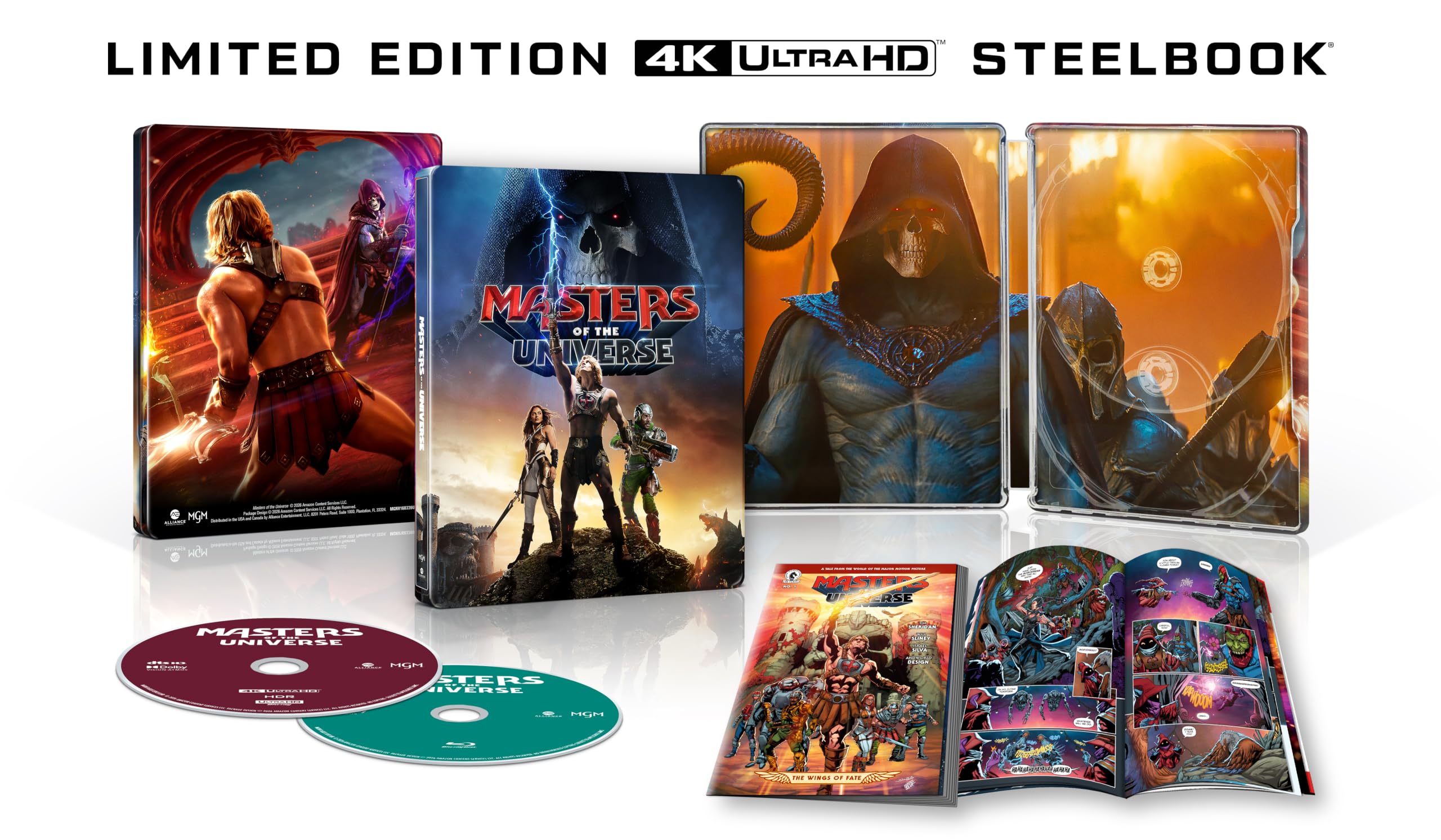 Masters Of The Universe Amazon Exclusive SteelBook 4K Ultra HD and Blu-ray