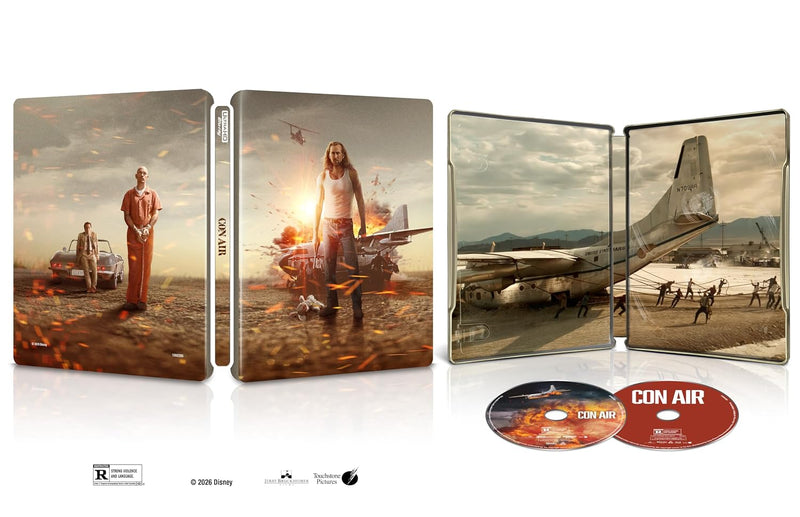 Con Air US SteelBook, interior and discs