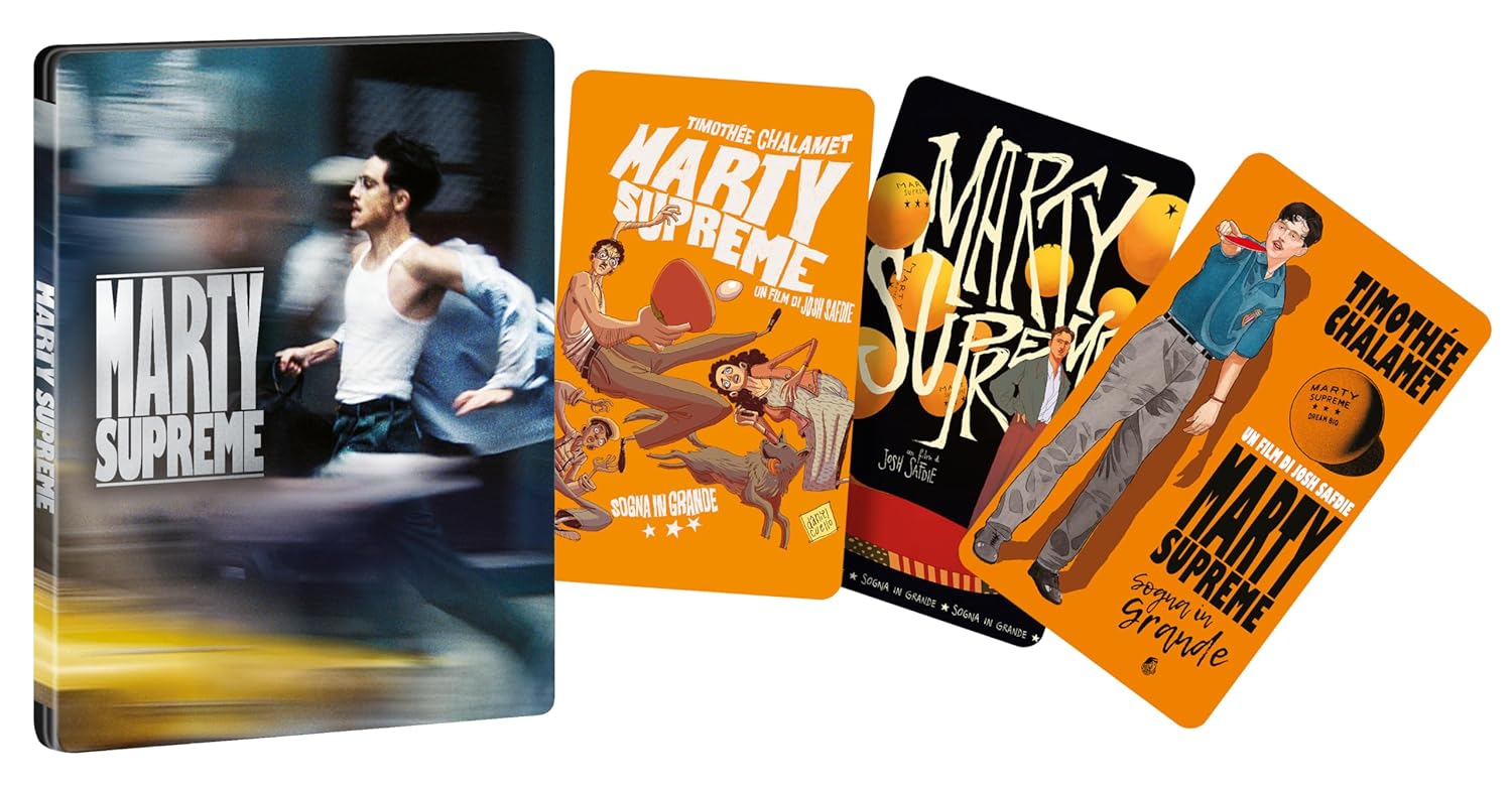Marty Supreme - Limited Edition Steelbook + Collectible Cards (4K Ultra HD + Blu-ray)