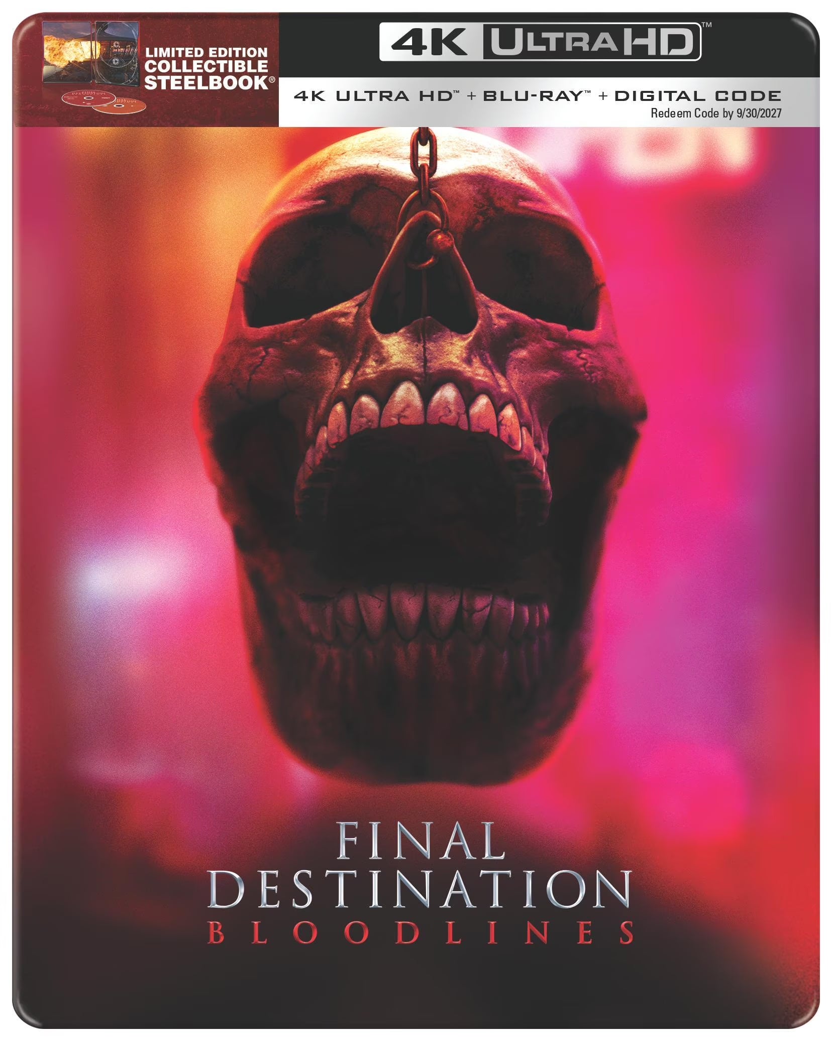 Final Destination: Bloodlines - Limited Edition Steelbook (4K Ultra HD + Blu-ray + Digital)