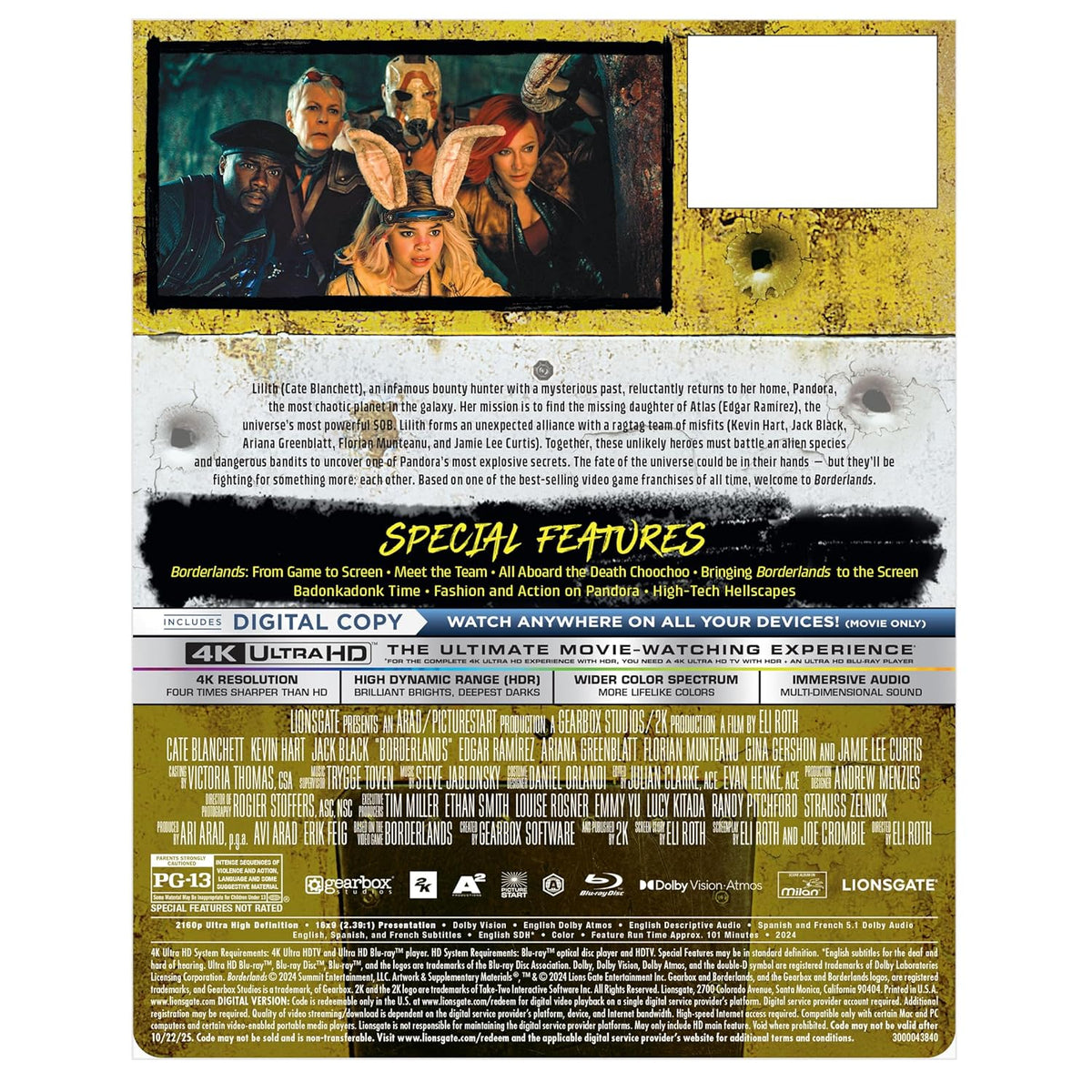 Borderlands Steelbook [4K + Blu-ray + Digital]-4